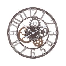Nedis 306207 - Nástenné hodiny 1xAA pr. 60 cm drevo