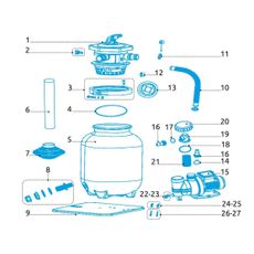 Marimex | Ventil vypúšťací komplet filtrácie ProStar Profi, ProfiStar a ProStar 3 | 10604245