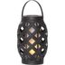 Čierny lampáš Star Trading Flame Lantern, výška 23 cm