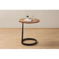 Elegantný príručný stolík Callisto v orechovej farbe
