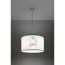 Sollux SL.1413 - Detský luster na lanku UNICORN 1xE27/15W/230V pr. 40 cm