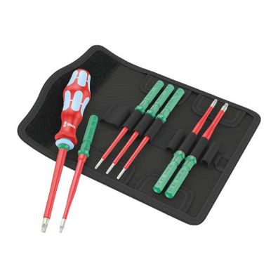 Wera 006630 Vymeniteľné skrutkovacie čepele Kraftform Kompakt VDE nerez 8 extra tenké 1 TIE (sada 8 ks)