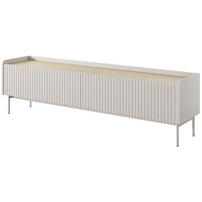 TV stolík Level RTV E 181 2d Beige/dub Scandi