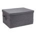 Sivý látkový úložný box s vekom 30x40x22 cm Soft Storage – Bigso