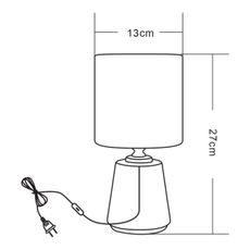 Zuma Line HS8605-BL - Stolná lampa 1xE14/40W/230V čierna/zlatá/dekor mramoru