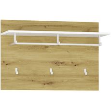 NABBI Bristol HP vešiakový panel biela / dub artisan