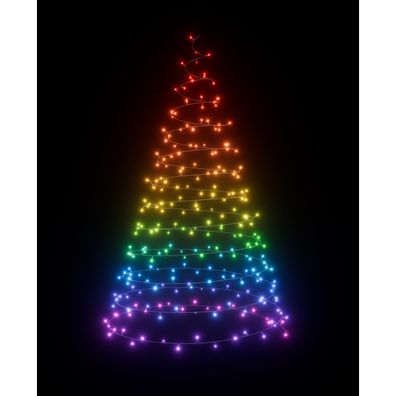 LED RGBW Vonkajšia vianočná reťaz ESSENTIALS 250xLED 2x10m 2700-6500K Wi-Fi IP44