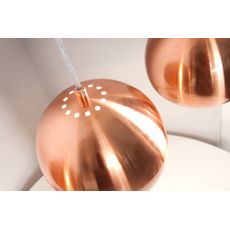 Závesné svietidlo Copper Ball s 3 výškovými nastaveniami