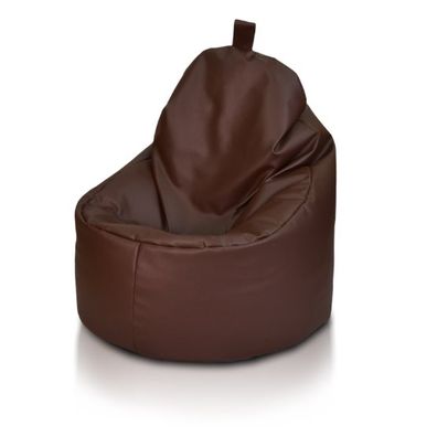 Sedací vak Yoko ekokoža / polyester TiaHome - Tmavo modrá