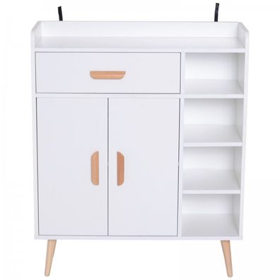 Retro komoda 80 x 29,5 x 96 cm | biela