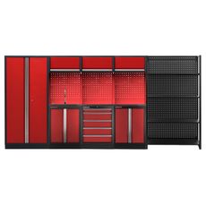 Zostava PROFI RED dielenského nábytku 4155 x 495 x 2000 mm - RTGS1300NE