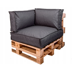 Golden Garden Paletové sedenie Golden Garden GG68/1 - podsedák a vankúš 80cm x 80cm x 15cm penový granulát Melange tmavý 1