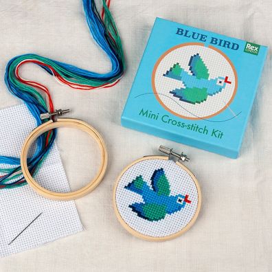 Kreatívna súprava Cross-stitch Kit Blue Bird – Rex London