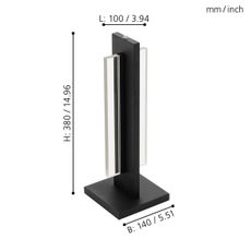 Eglo 98497 - LED Stmievateľná stolná lampa SPADAFORA LED/15W/230V