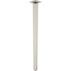 Štvorcová nábytková noha 80 cm biela