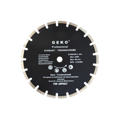 Kotúč diamantový rezný segmentový GEKO, 350x10x25, 4mm