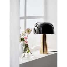 Stolová lampa v medenej farbe s čiernym tienidlom Markslöjd Blanca