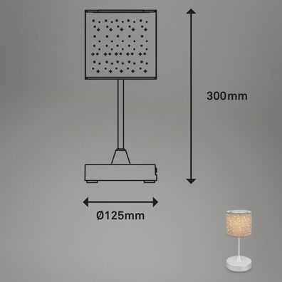 Brilo - LED stmievateľná nabíjacia stolná lampa LOLE LED/3W/5V IP44 strieborná