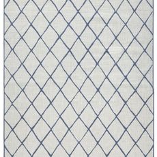 NORTHRUGS - Hanse Home koberce Kusový koberec Twin-Wendeteppiche 103119 blau creme – na von aj na doma - 120x170 cm