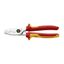 Káblové nožnice 200 mm, VDE 1000V. KNIPEX 95 16 200 - chrómované, viaczložkové objímky
