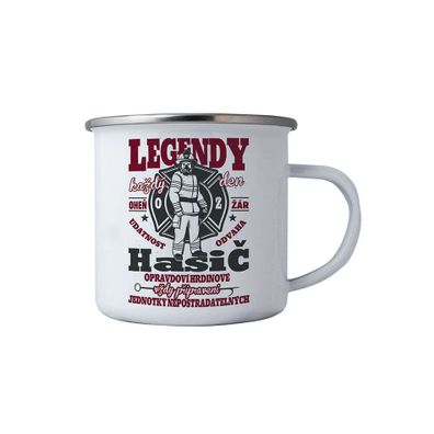 Bohemia Gifts Plechový hrnček - Pro hasiče, 350 ml