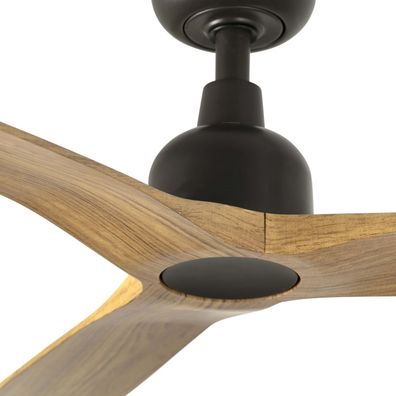 FARO 34360WT - Stropný ventilátor OUTWOOD L hnedá/čierna pr. 150 cm WT IP44 + DO