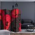 Paraván Pleated poppies Dekorhome 225x172 cm (5-dielny)