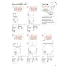 Redo 01-1712 - LED Luster na lanku ORBIT LED/55W/230V biela