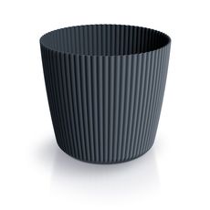 Prosperplast Květináč MILLA ROND antracitový, varianta 39 cm