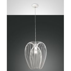 Fabas Luce 3677-45-102 - Luster na lanku CAMP 1xE27/40W/230V biela