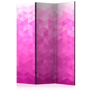 Paraván Pink pixel Dekorhome 135x172 cm (3-dielny)