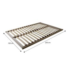 KONDELA Basic Flex Front lamelový rošt 120x200 cm ohýbané brezové drevo