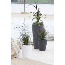NABBI DBMT400 plastový kvetináč 40 cm antracit