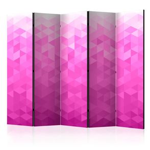 Paraván Pink pixel Dekorhome 225x172 cm (5-dielny)