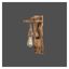 Nástenné svietidlo v prírodnej farbe Woody – Squid Lighting