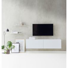 Biela TV komoda Edge by Hammel