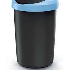 Prosperplast Odpadkový koš COMPACTO 40 L černý/světle modrý