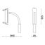 Ideal Lux - LED Flexibilná lampička IO LED/3W/230V CRI 90 čierna