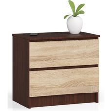Nočný stolík K60 - wenge/dub sonoma