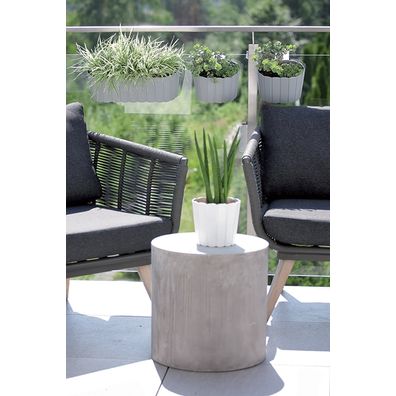 NABBI DDECZ400 plastový balkónový kvetináč 38,3 cm hnedá