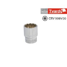 Dvanásť štvorhranných nástrčiek 1/2" 13 mm TVARDY (10/100)