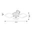 Rabalux 71006 - LED Stmievateľné stropné svietidlo SOTIRIS LED/47W/230V + DO
