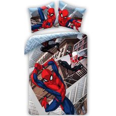 Súprava posteľnej bielizne Spider-man: Cez paralelné svety - 100% bavlna - 70 x 90 cm + 140 x 200 cm