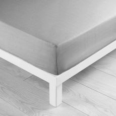 Svetlosivá napínacia plachta z mikrovlákna 90x190 cm Oscar – douceur d'intérieur