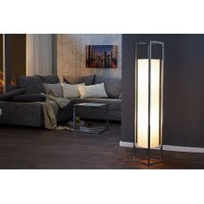 Estila Luxusná dizajnová stojaca lampa Agapune 120 cm biela