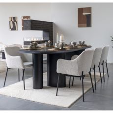 Jedálenský stôl s doskou v dekore jaseňového dreva 100x220 cm Tirano – House Nordic