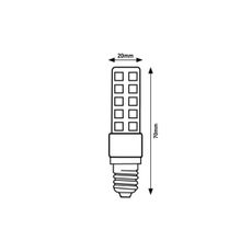 Rabalux 79122 - LED Žiarovka T20 E14/6W/230V 4000K