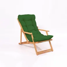 Drevené záhradné ležadlo v zeleno-prírodnej farbe – Floriane Garden