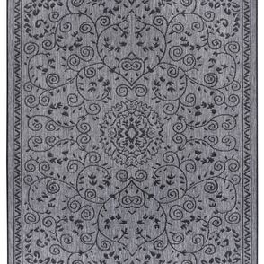 NORTHRUGS - Hanse Home koberce Kusový koberec Twin Supreme 105452 Leyte Night Silver – na von aj na doma - 200x290 cm