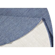 Hanse Home , DOPREDAJ: 200x200 (priemer) kruh cm Kusový koberec Twin-Wendeteppiche 103100 blue cream kruh - na von aj na doma, 200x200 (priemer) kruh, modrá, chodba / predsieň